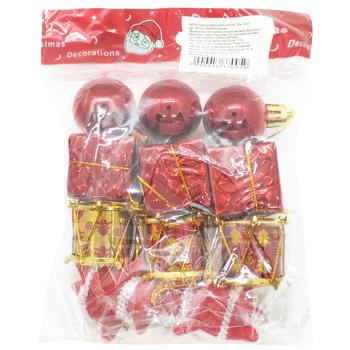 Christmas Tree Decorations in Assortment 3cm 12pcs