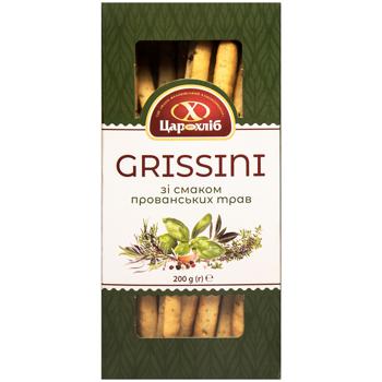 Печиво Цар Хліб Grissini зі смаком прованських трав 200г - купити, ціни на Auchan - фото 1