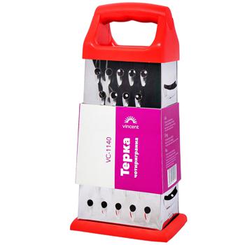 Терка Vincent чотирибічна 21см - купити, ціни на Cупермаркет "Харків" - фото 1