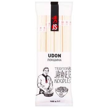 Макаронные изделия JS Udon Лапша пшеничная 300г - купить, цены на Торба - фото 1