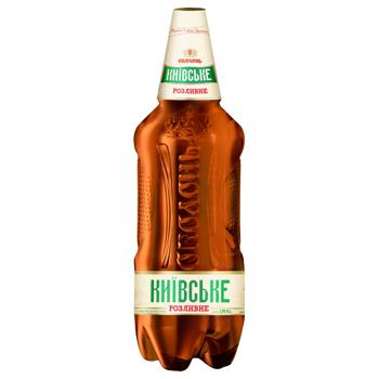 Пиво Оболонь Київське Розливне світле 3,8% 1,95л - купити, ціни на NOVUS - фото 1