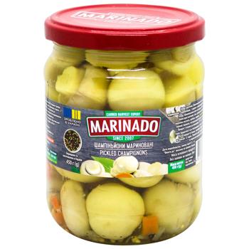 Marinado Pickled Whole Champignons 480ml - buy, prices for MegaMarket - photo 1