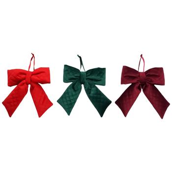 Actuel Bow Decoration 22x4x22 cm in assortment