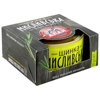 Ветчина Алан Охотничья тушеная консервированная 325г - купить, цены на Чудо Маркет - фото 3