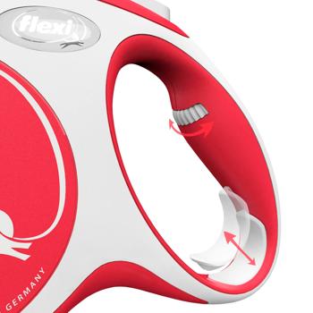 Flexi New Comfort Roulette Leash with Tape M Up to 25kg 5m Red - buy, prices for - photo 4