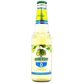 Сидр Somersby груша безалкогольный 0,33л - купить, цены на Чудо Маркет - фото 1