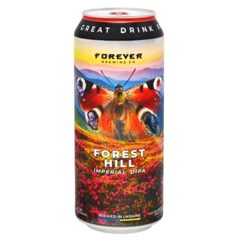 Пиво Forever Forest Hill светлое нефильтрованное 8% 0,5л - купить, цены на Эпицентр FOOD - фото 1