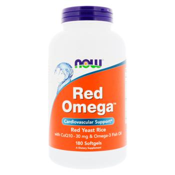 Рис красный дрожжевой с коэнзимом Q10 и Омега 3 Now Foods Red Omega 180 гелевых капсул - купить, цены на Biotus - фото 1