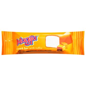 Magija Toffee Glazed Curd Snack 24% 40g - buy, prices for Supermarket "Kharkiv" - photo 1