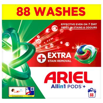 Ariel Pods Plus Extra Stain Removal Laundry Capsules 88pcs