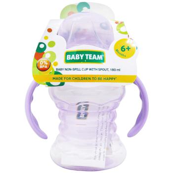 Поильник-непроливайка Baby Team со спраутом 180мл в ассортименте - купить, цены на - фото 3