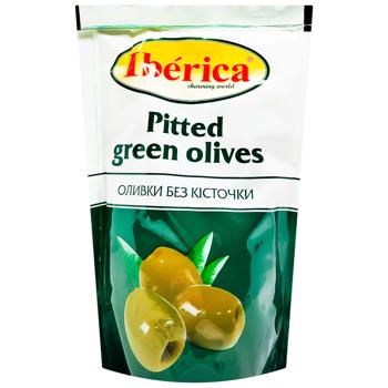 Оливки Iberica зелені без кісточки 170г