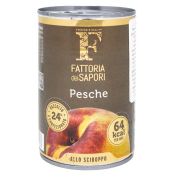 Персики Fattoria dei Sapori 415г - купить, цены на КОСМОС - фото 1