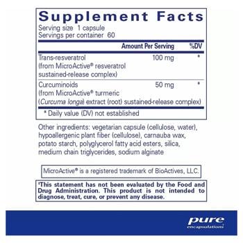 Pure Encapsulations ResCu-SR Resveratrol and Curcumin 60 capsules - buy, prices for - photo 3