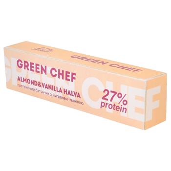 Батончик Green Chef Almond&Vanilla Halva протеиновый с миндалем и ванилью 45г - купить, цены на Grono - фото 2