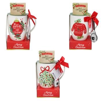 Becky's Cup with Spoon and Hot Chocolate Christmas Set 20g - buy, prices for - photo 1