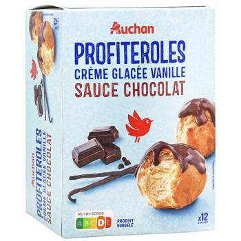Профитроли Auchan замороженные 280г 12шт - купить, цены на - фото 3