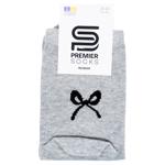 Носки Premier Socks женские высокие бант сзади р.23-25 серый