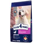 Корм сухой Club 4 Paws Premium с уткой для взрослых собак больших пород 14кг