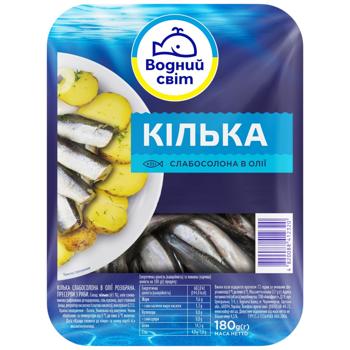Килька Водний Світ слабосоленая в масле 180г - купить, цены на Эпицентр FOOD - фото 2