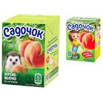 Sadochok Peach-Apple Juice with Pulp 200ml