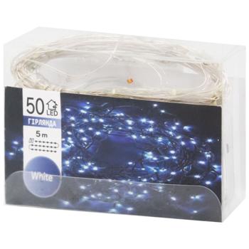 LED Wire Electric Garland 50 lamps - buy, prices for ULTRAMARKET - photo 1