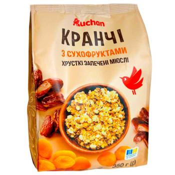 Кранчи Auchan с сухофруктами 350г