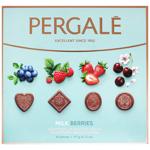 Цукерки шоколадні Pergale Milk Berries з молочного шоколаду з ягідними начинками  асорті 117г