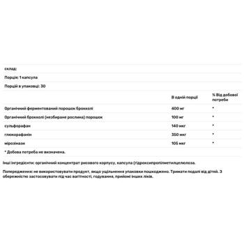 Брокколи Dr. Mercola ферментированные ростки 30 капсул - купить, цены на Biotus - фото 3