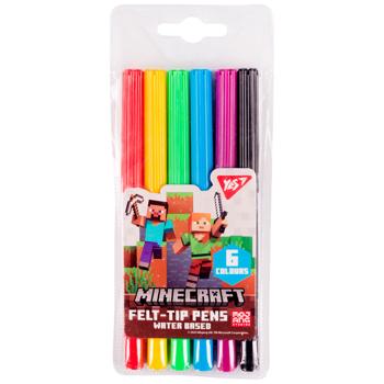Yes Minecraft Felt-Tip Pens 6 Colours - buy, prices for NOVUS - photo 1