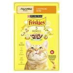 Корм влажный Friskies с курицей для взрослых кошек 85г
