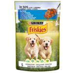 Корм вологий Friskies Junior з куркою та морквою для цуценят 100г
