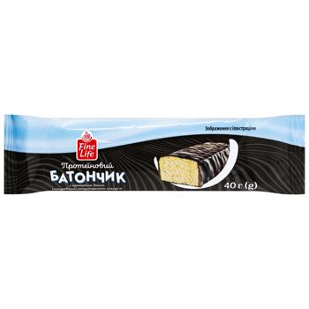 Fine Life Protein Bar with Vanilla Flavor 40g - buy, prices for METRO - photo 1