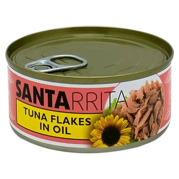 Тунец Santarrita кусочки в масле 150г - купить, цены на Чудо Маркет - фото 1