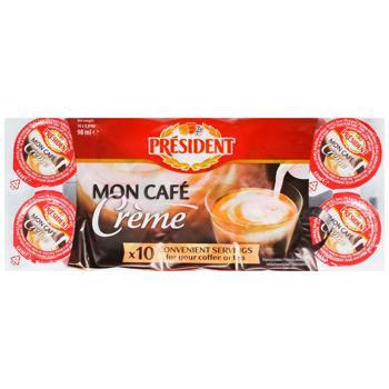 Сливки President стерилизованные для кофе 10% 10шт 10г - купить, цены на КОСМОС - фото 2