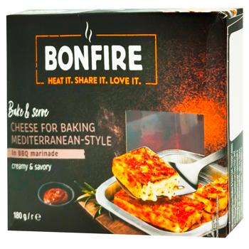 Сир Bonfire BBQ напівтвердий в маринаді 55% 180г