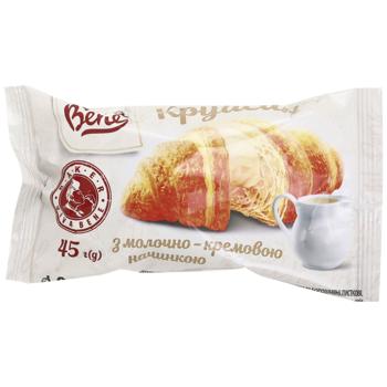 Viva Bene Croissant with Milk and Cream Filling 45g - buy, prices for Epicentr FOOD - photo 1