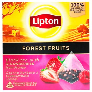 Чай чорний Lipton Forest Fruits 1,5г*20шт - купити, ціни на Cупермаркет "Харків" - фото 2