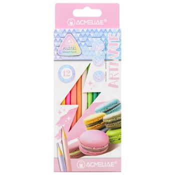 Acmeliae Pastel Color Pencils 12 colors - buy, prices for MegaMarket - photo 1