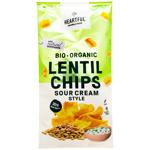 Heartful Sour Cream Organic Lentil Chips 75g