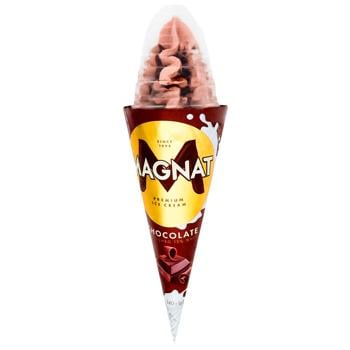 Magnat Chocolate Cone Ice Cream 140g - buy, prices for Supermarket "Kharkiv" - photo 1