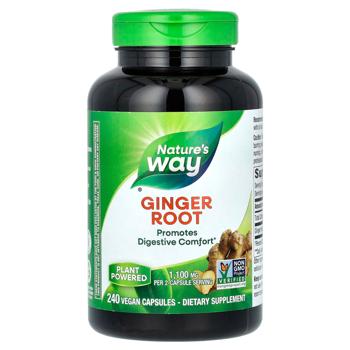 Nature's Way Ginger Root Extract 1100mg 240 capsules