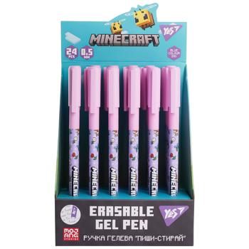 Ручка гелевая Yes Minecraft Spring пиши-стирай 0,5мм синяя - купить, цены на Auchan - фото 3