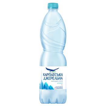 Вода мінеральна Карпатська Джерельна негазована 1л - купити, ціни на Grono - фото 1