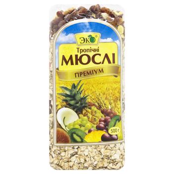 Мюсли Эко Тропические премиум 500г - купить, цены на МегаМаркет - фото 1