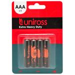 Uniross Extra Heavy Duty Battery ААА 4pcs