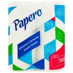 Papero Two-layer White Paper Towels 100 sheets 2pcs