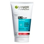 Garnier Pure Active 3in1 Wash, Scrub, Mask 150ml