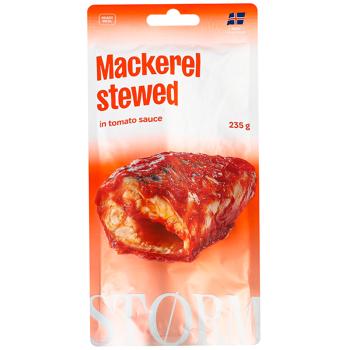 Storm Mackerel in Tomato Sauce 235g - buy, prices for Supermarket "Kharkiv" - photo 1