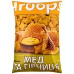 Снеки кукурузные Hroops со вкусом меда и горчицы 140г